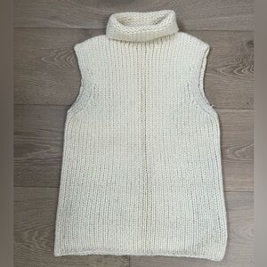 Theory Sleeveless Funnel Neck Sweater